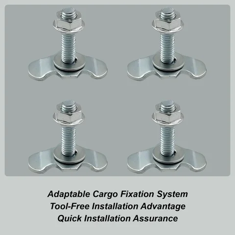 L-Schienenbolzen-Anschluss, robuste, verschraubte Ankerpunkte für LKW-Betten, 4-teilige Modifikation, Kfz-Spanngeschläge für
