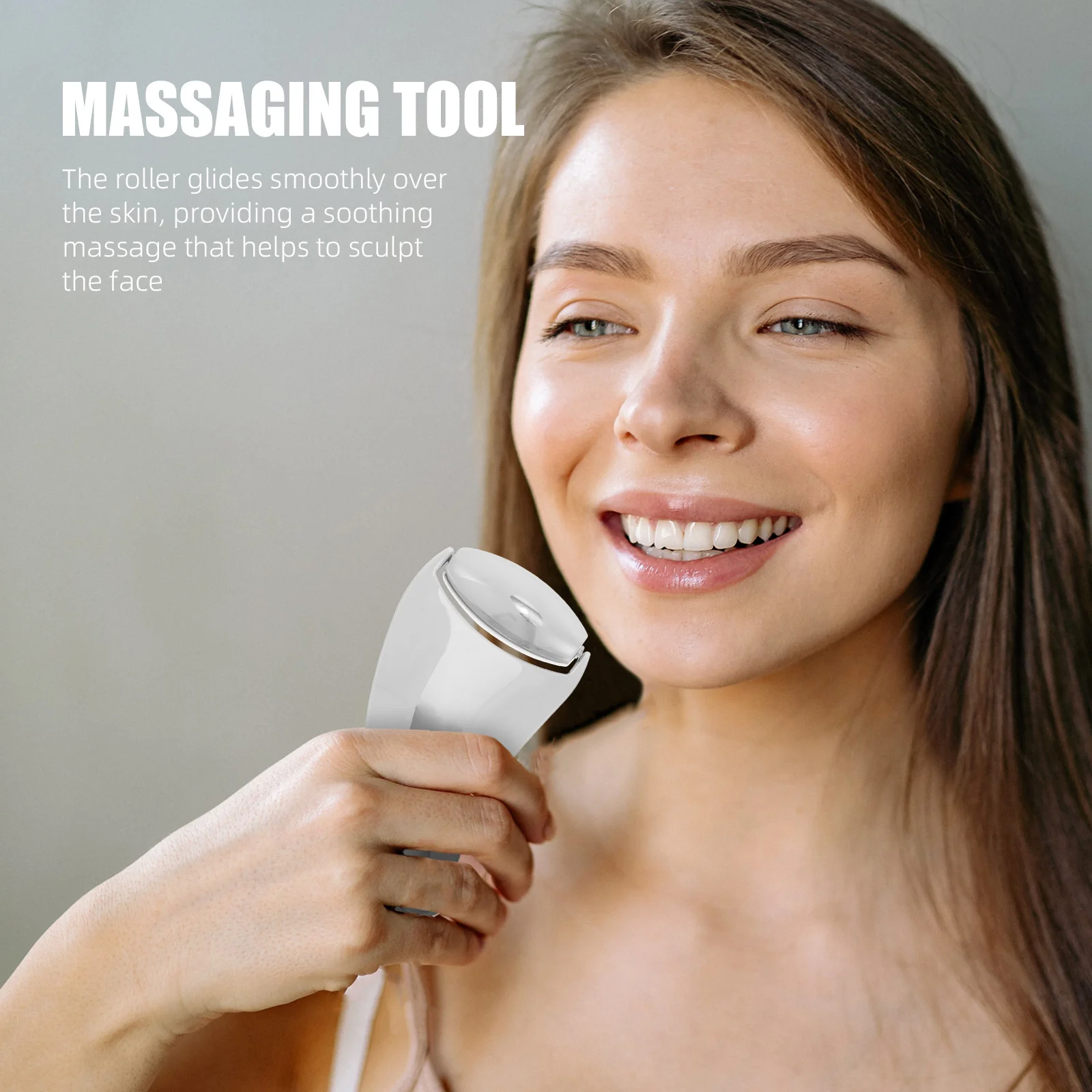 Zink-legierung Gesichts Massage Roller Werkzeug Gesicht Sculpting Hebe Massager Metall Schaber Tragbare Hause Schönheit Werkzeug Frauen Pflege