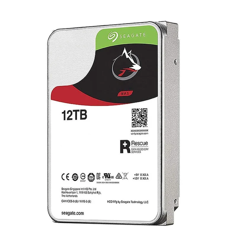 Seagate Iron Wolf 12Tb Nas Interne Harde Schijf Hdd 3.5 Inch Sata 6 Gb/s 7200 Rpm 256Mb Cache (ST12000VN0008)