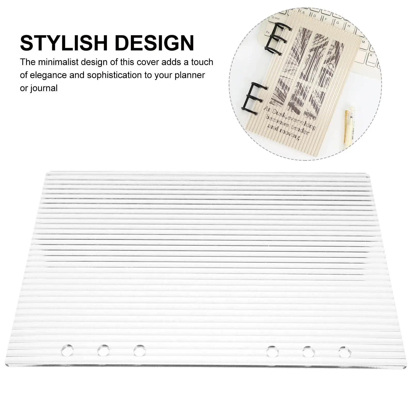Acryl Notebook Cover A5 Bindmiddel 6-Ring Shell Budget Bindmiddel Notebook Cover Bindmiddel Notebook Shell Bindmiddel Cover voor Home Office Su