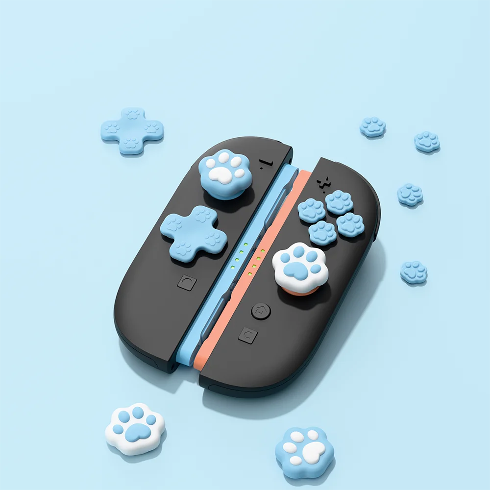 مجموعة أغطية أزرار GeekShare Cross D-Pad متوافقة مع Switch 2، أغطية غطاء ملصق لأزرار المفاتيح ABXY لـ NS2