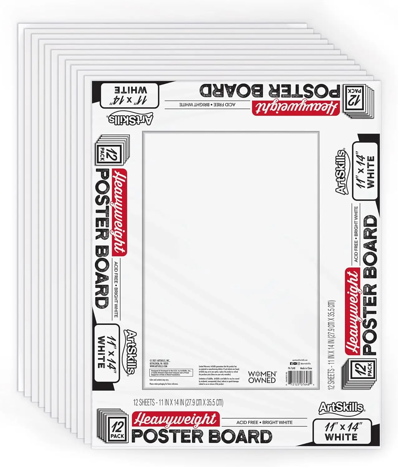 

11x14 White Poster Board Heavyweight Cardstock for Vision Boards School Projects Presentations Arts and Crafts 12 Pack