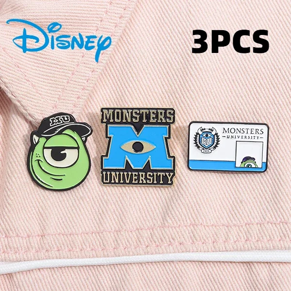 Cartoon Disney Monsters University Mike Wazowski Enamel Pins Lovely Brooches Badges Gifts for Friends Fans Backpack Accessories