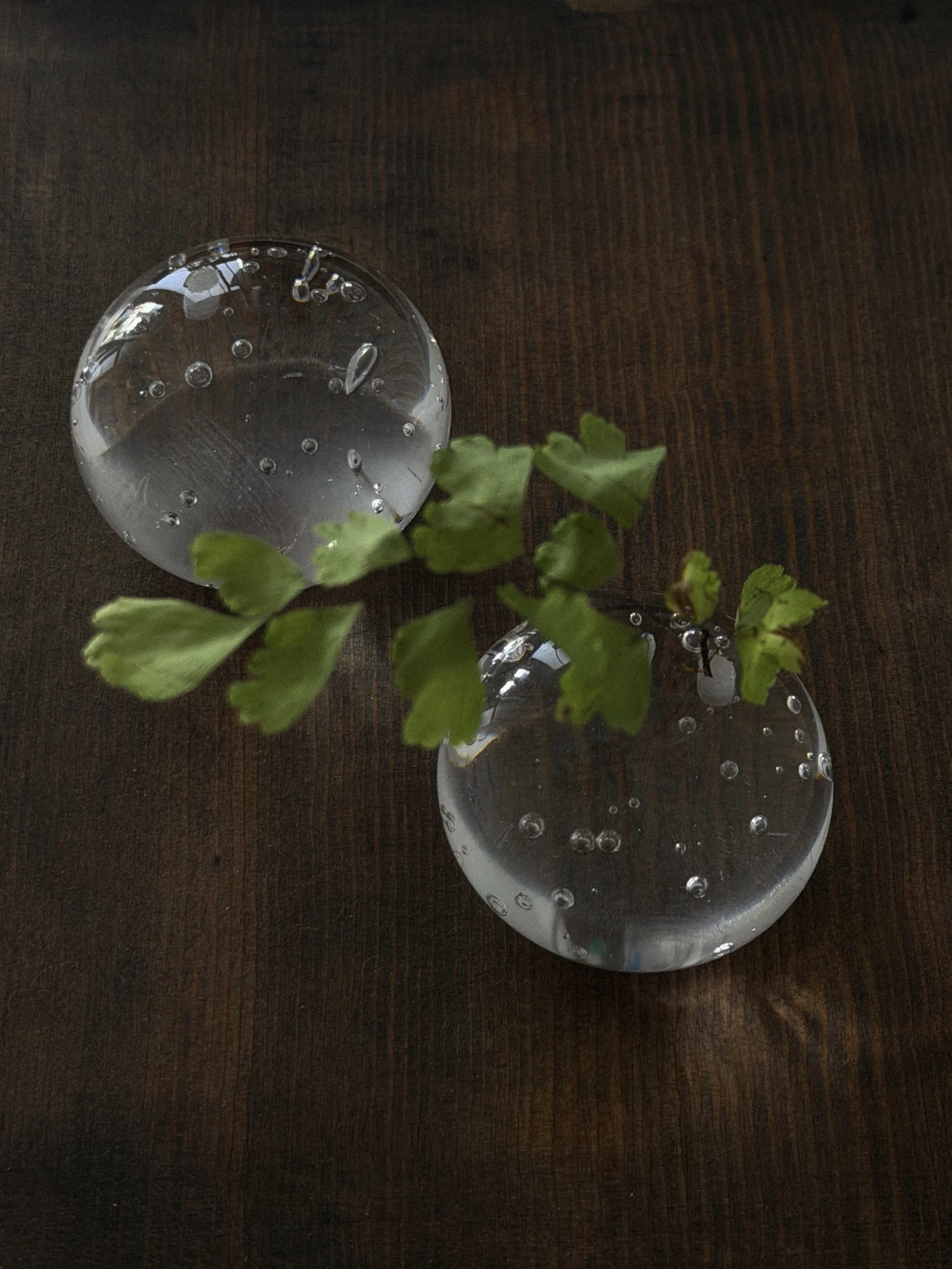 Shinymomo Creative Handmade Bubble Glass Ball Incense Holder Japanese Style Decorative Waterdrop Ball Home Decoration