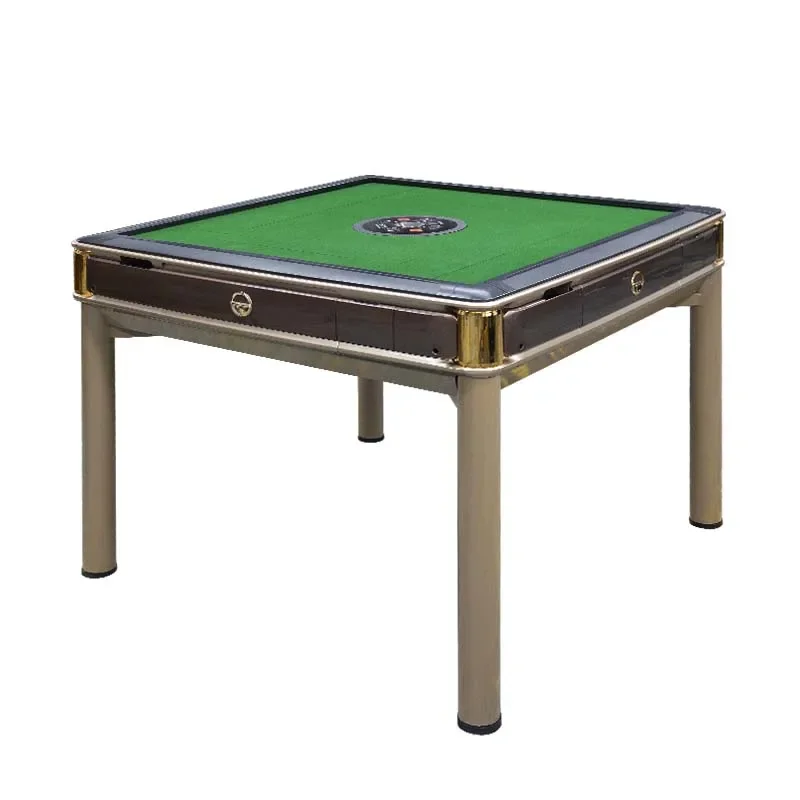 Luxury Electric Shuffling Mahjong Machine Gaming Entertainment Automatic Mahjong Table With Mahjong Tiles