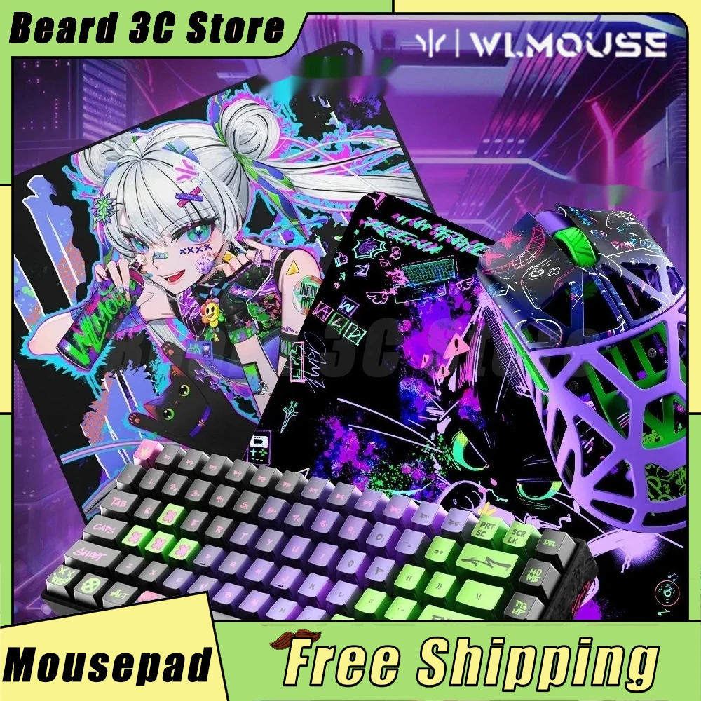 

Новый коврик для мыши серии WLMouse Graffiti 490x420x4 мм FPS Limited, коврик для мыши, гладкие коврики для мыши, геймеры на заказ, офисные граффити, подарки