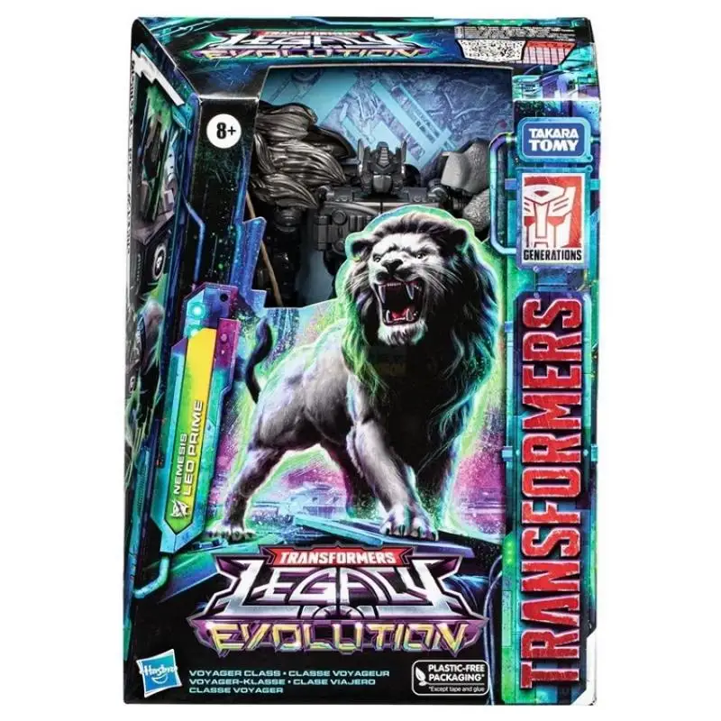 Takara tomy transformadores brinquedos legado evolução nemesis leo prime brinquedo voyager figura de ação de 7 polegadas presente para meninos e meninas f7210