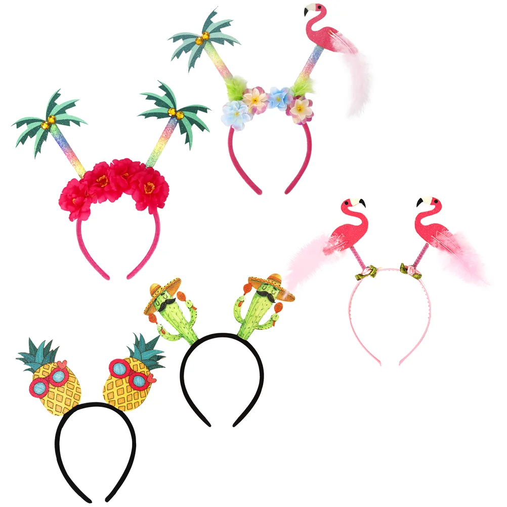 Hawaiian Flower Headband Party Hair Accessory Clothing Miss Accessories Pineapple