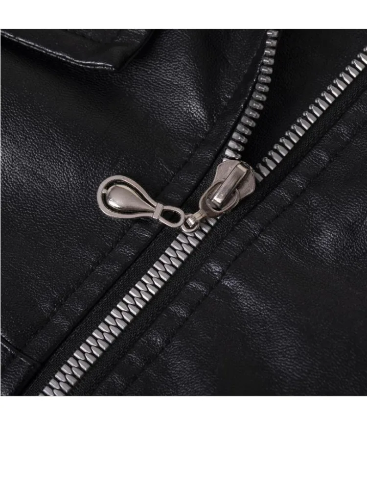 Women Patchwork Leather Jackets Flower Embroidery Rivets Short Section Pu Leather Small Jackets Casual Motorcycle Coats