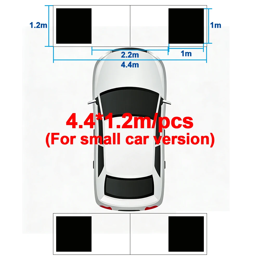 Carsanbo Car 360 Automotive Panoramic Calibration Cloth Non-Woven Calibration Cloth 4.4 X 1.2m / 4.8 X 1.2m For Truck Car