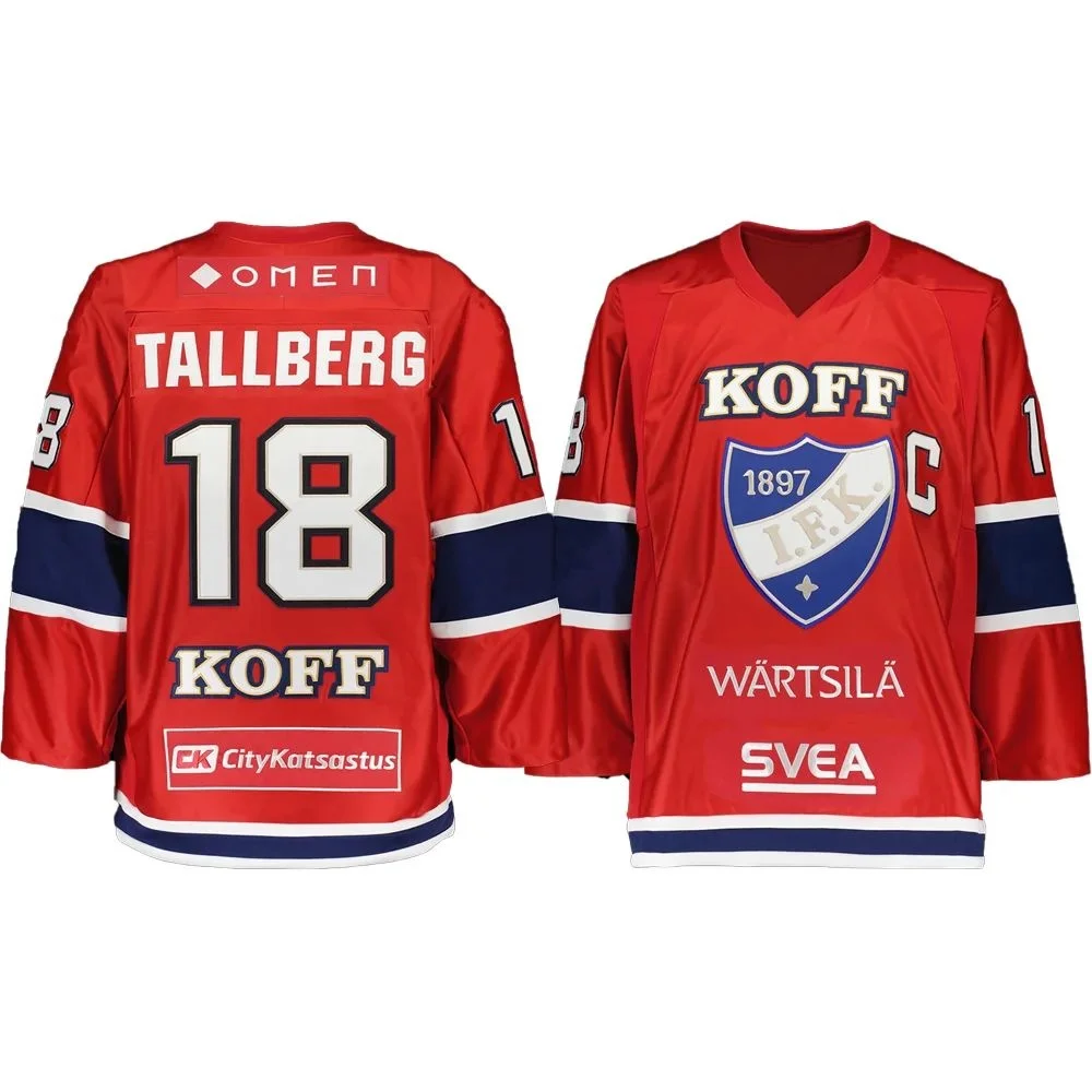 Finnischer Eishockey 24/25 Eishockey-Sportbekleidung Eishockey-Trainingsanzug Langärmlig für Erwachsene und Kinder Gleiches 3D-Design Langärmlig – Detail 7