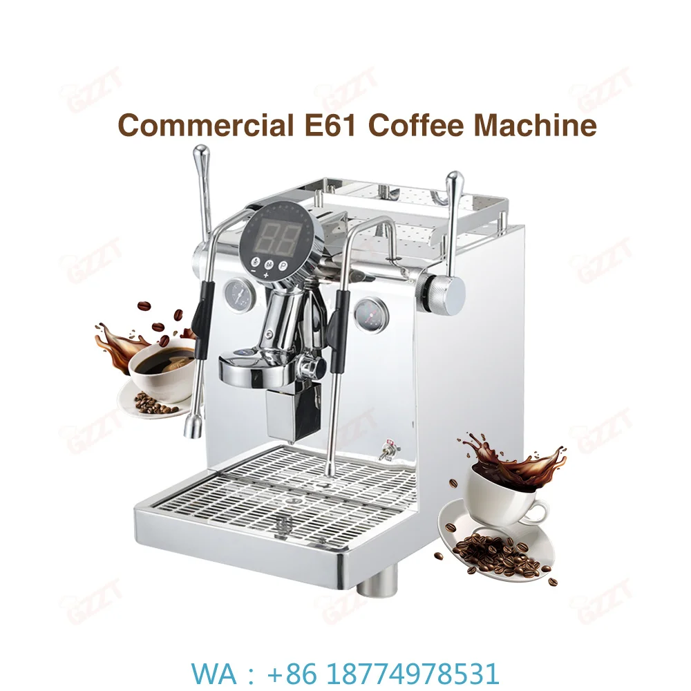 1. Commercial Semi Automatic Single Group Espresso Maker, 9 Bar E61 Brewing for Cafetera Cappuccino Latte Coffee Brewing Tool