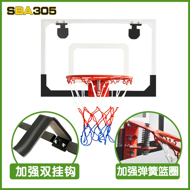 Custom Home Office Adjustable Hanging Wall Mount Portable Mini Basketball Hoop Set for Door
