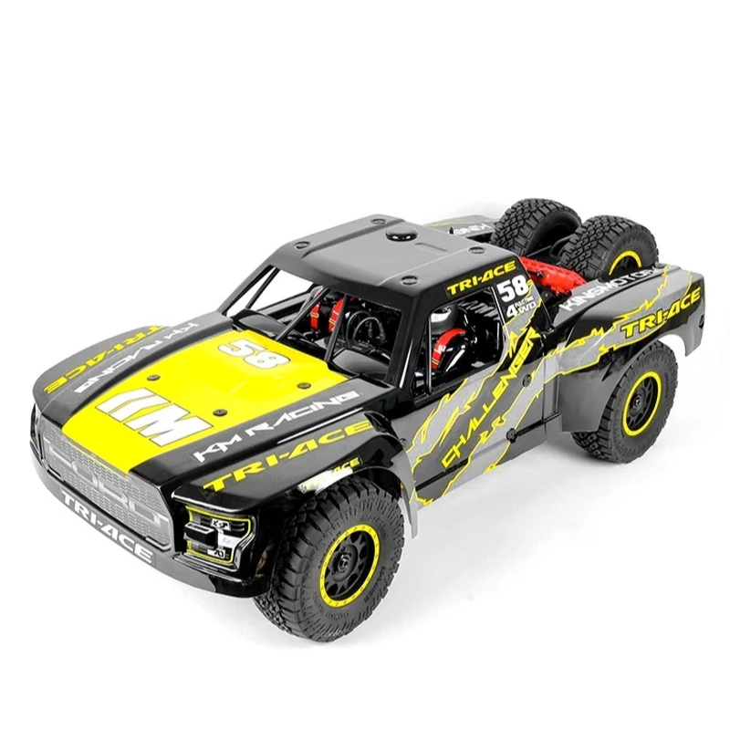 Thunder god km 1:6 eixo reto traseiro caminhão curto veículo off-road simulação modelo de controle remoto rc sem escova de alta velocidade adulto