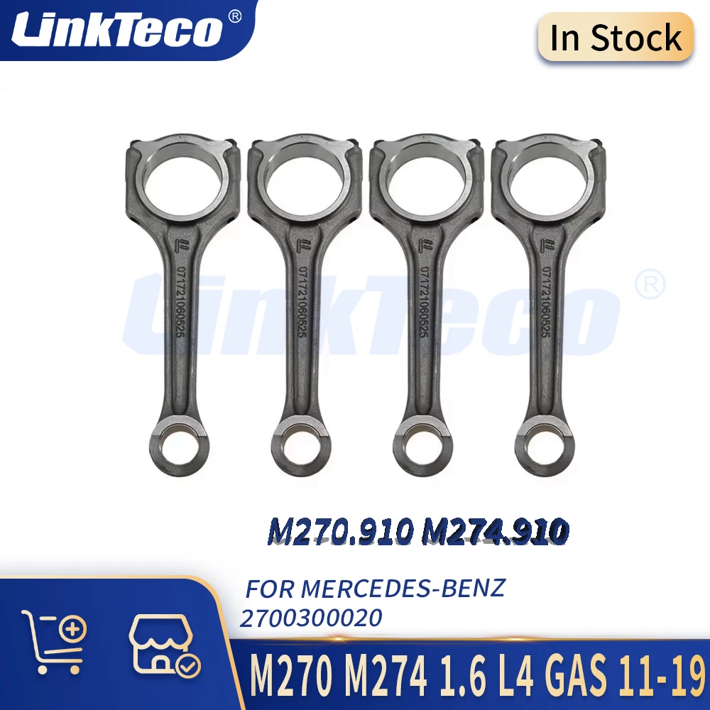 

Engine Parts Connecting Rod Kit Fit 1.6 L T M270 M274 GAS 11-19 For MERCEDES-BENZ A160 A180 A200 B160 B180 B200 E180 Con rod