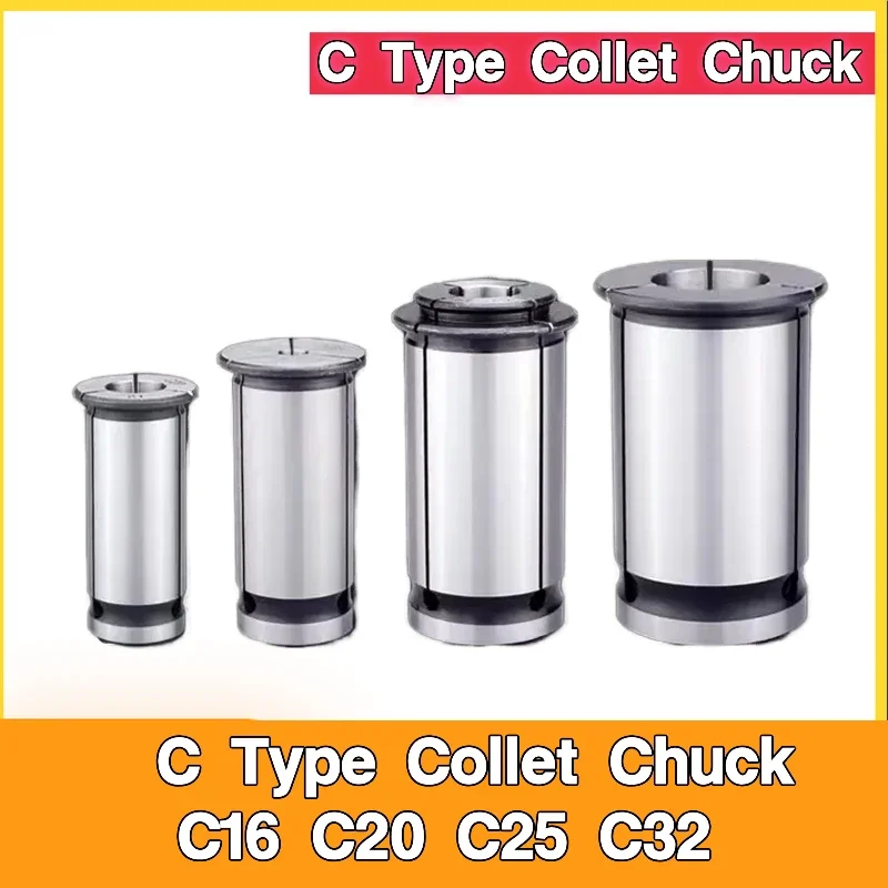 

C32 Collet BT30 SC C16 C20 C25 C32 Powerful Collet Chuck Tool Powerful Collet Milling Cutter Strong Power C Type Straight Chuck