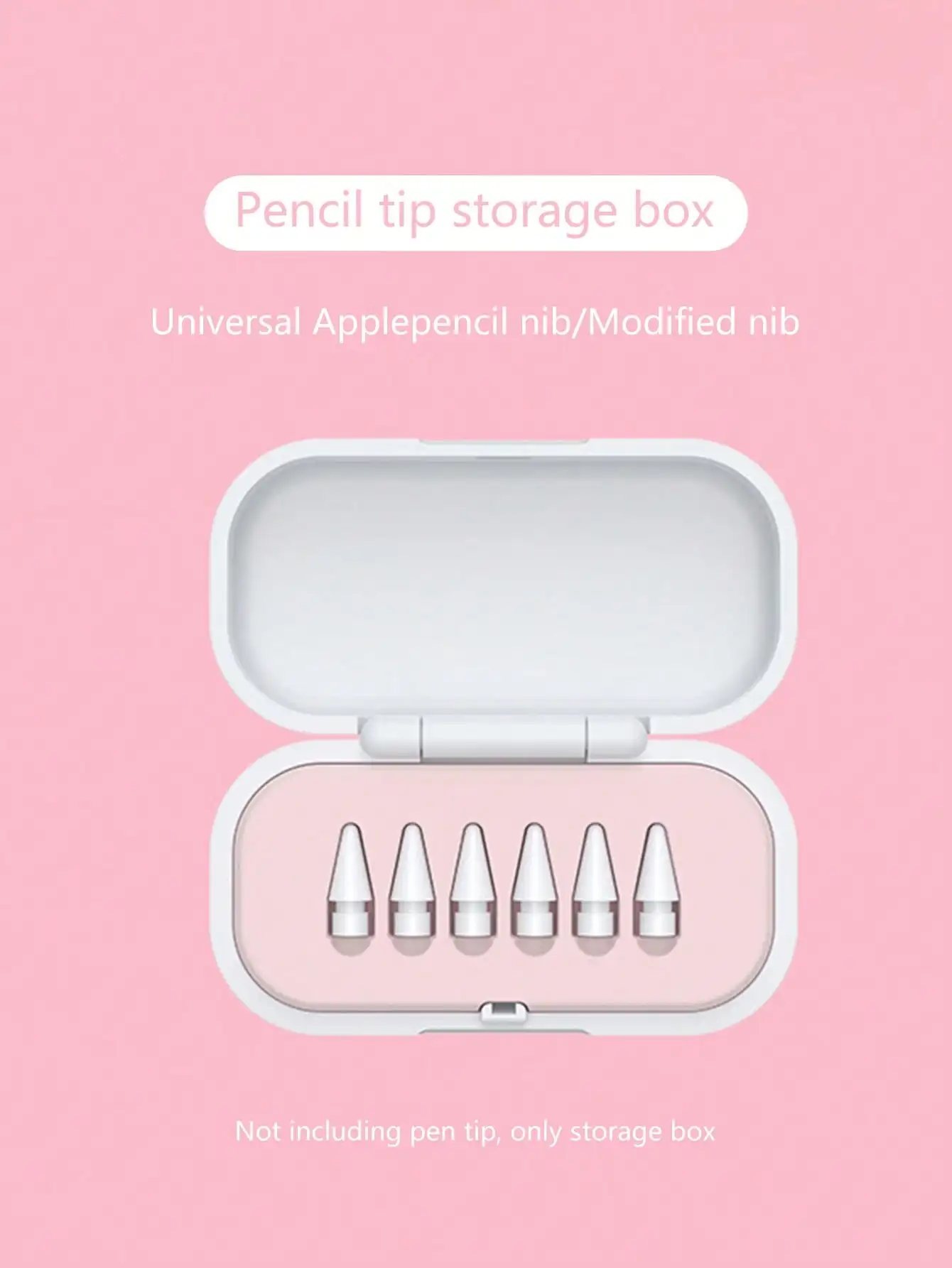 Apple Pencil 1st/2nd Gen Nib Storage Case, Stylus Tip Accessories Box, Replacement Nib Holder (1PC, Nibs Excluded)