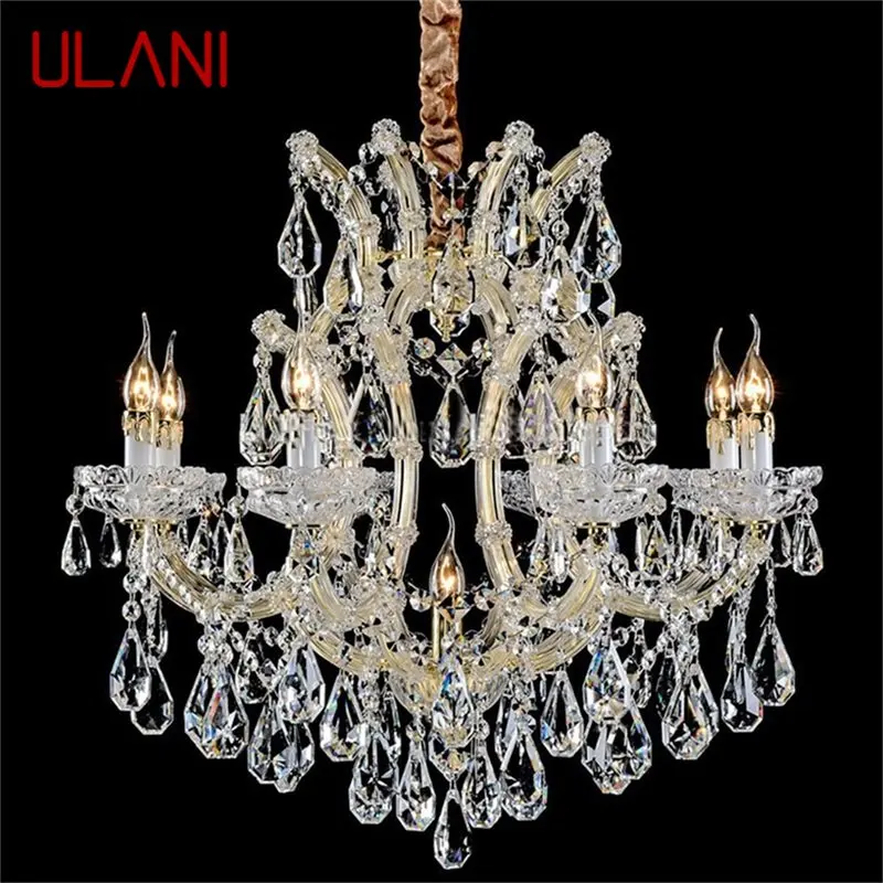 

ULANI European Style Chandelier Lamp Luxury LED Candle Pendant Lighting Fixtures for Home Decoration Villa Hall