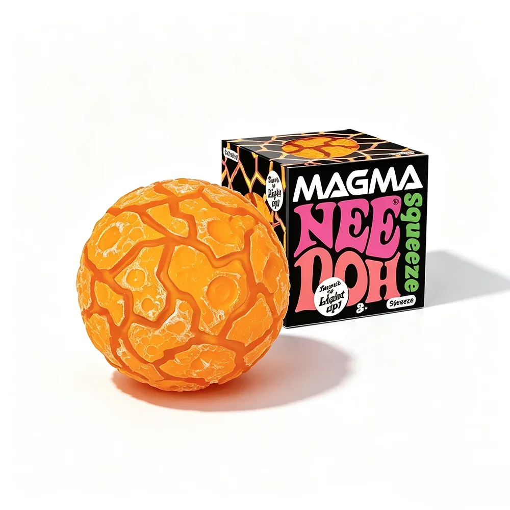 Nieuw product NeeDoh Glitter Magma Ball Crunch Crunch Stress Relief Speelgoed Knijpspeelgoed Leuk Zintuiglijk Kubusspeelgoed voor volwassenen cadeaus