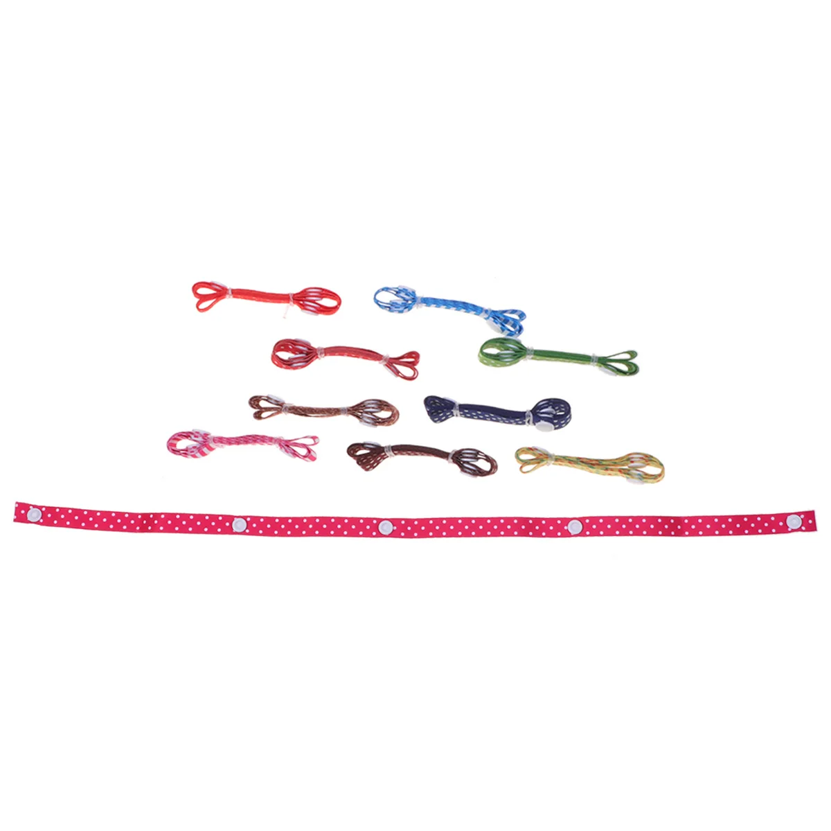 

10Pcs Bright Colors Baby Carriage Strap Sippy Cup Holder Anti-Drop Belt Stroller Clip High Chair Seat Adorable Characters