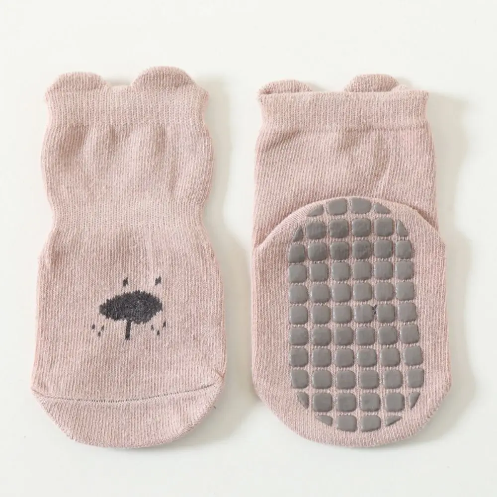 5 pares de calcetines para caminar, calcetines antideslizantes para el suelo del bebé, calcetines suaves y lindos para niños, calcetines de tubo corto de moda Kawaii para uso en interiores