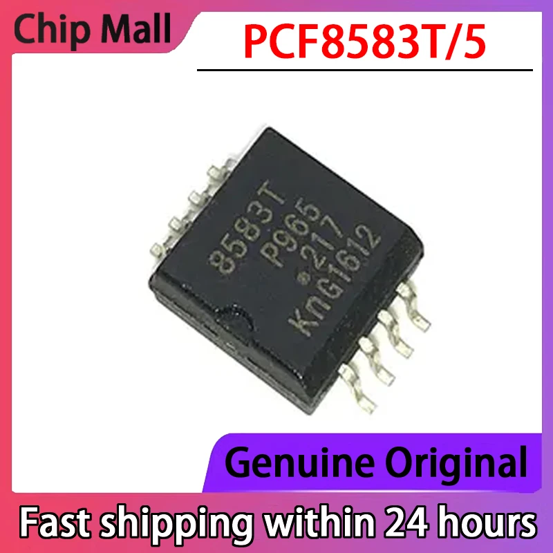 1PCS PCF8583T/5,518 8583T Packaged SOP-8 Real-time Clock Chip 240B Capacity Brand New Original Packaging