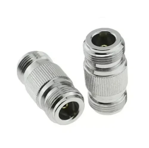 Conector coaxial RF para N fêmea Jack, adaptador duplo reto, atacado