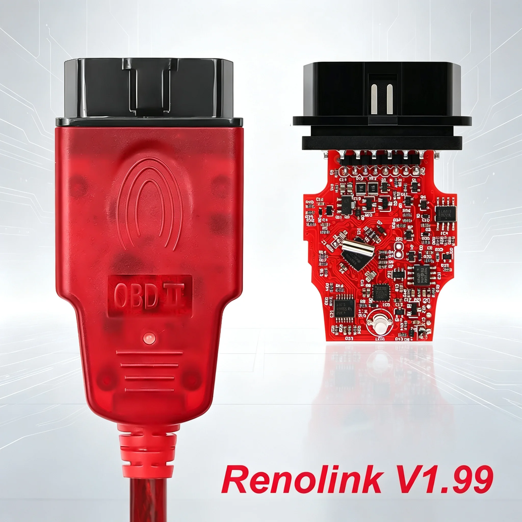 Renolink V1.99 OBD II Car Diagnostic Auto Tool For Renault ECU Programmer ECM UCH Key Airbag Reset OBD2 Diagnostic Tool