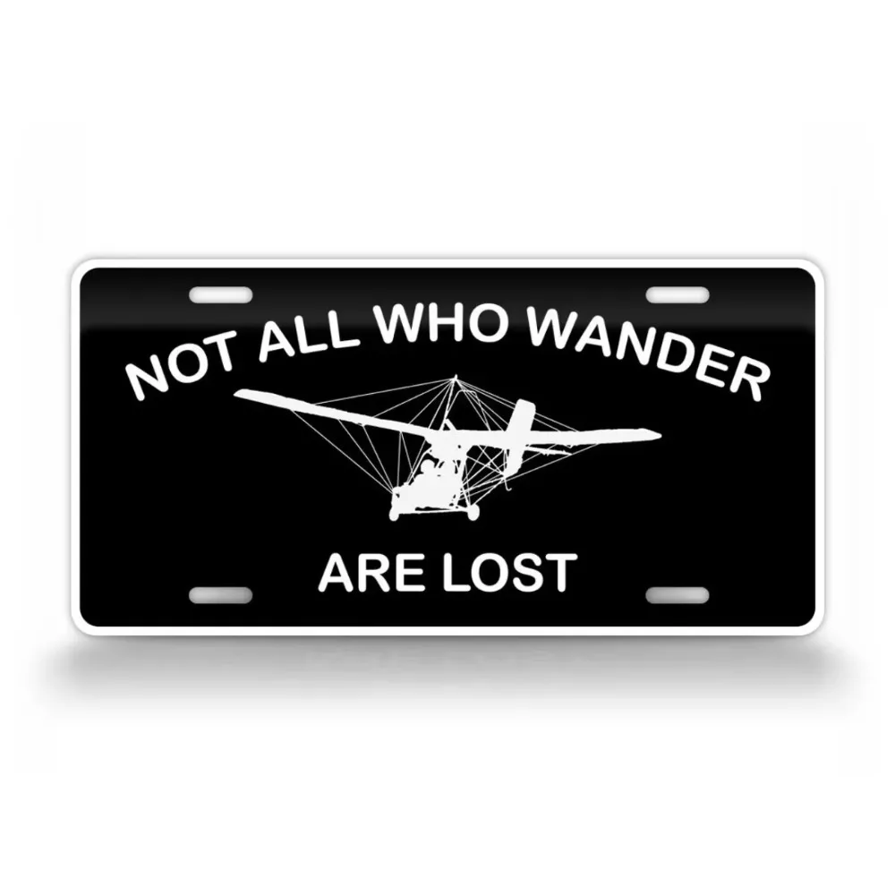 CIFbuy Personalized Custom Ultralight Metal Tag Not All Who Wander Are Lost Waterproof Outdoor Hiking Wall Decor