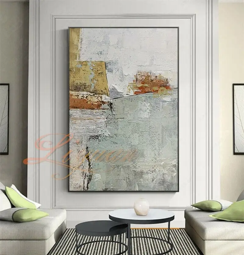 

Texture Wall Art Picture Hand Painted Modern Abstract Oil Painting On Canvas For Living Room Home Decor salon casa No Frame