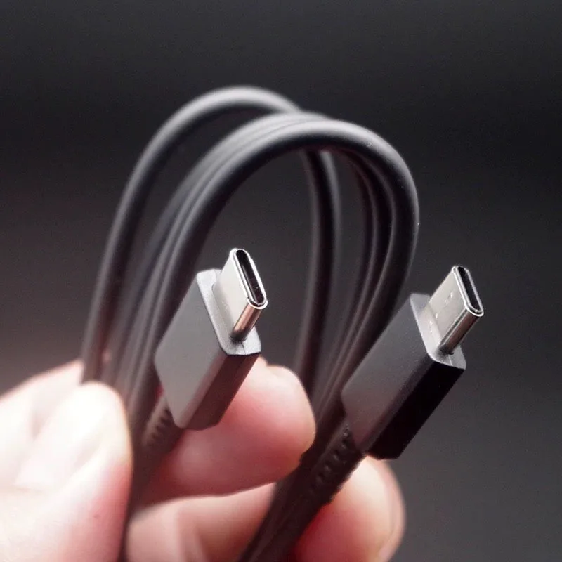 1m USB C to USB C Cable 3A PD Fast Charging Cable For Samsung S25 S24 Ultra S23 S22 Dual Type-C 60W Quick Charge Data Sync Cord