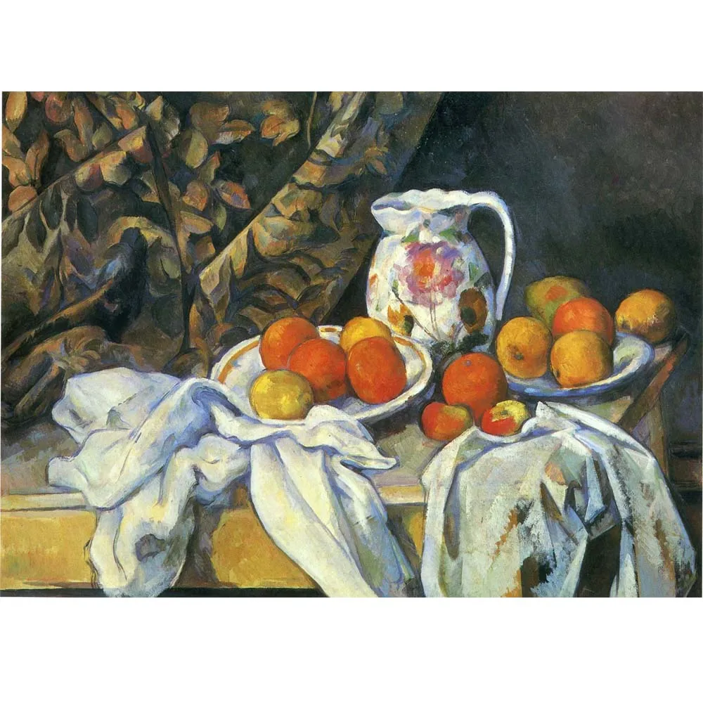 Hand painted still life painting on canvas,Paul Cezanne paintings,World famous painting reproduction,Wall decoration picture