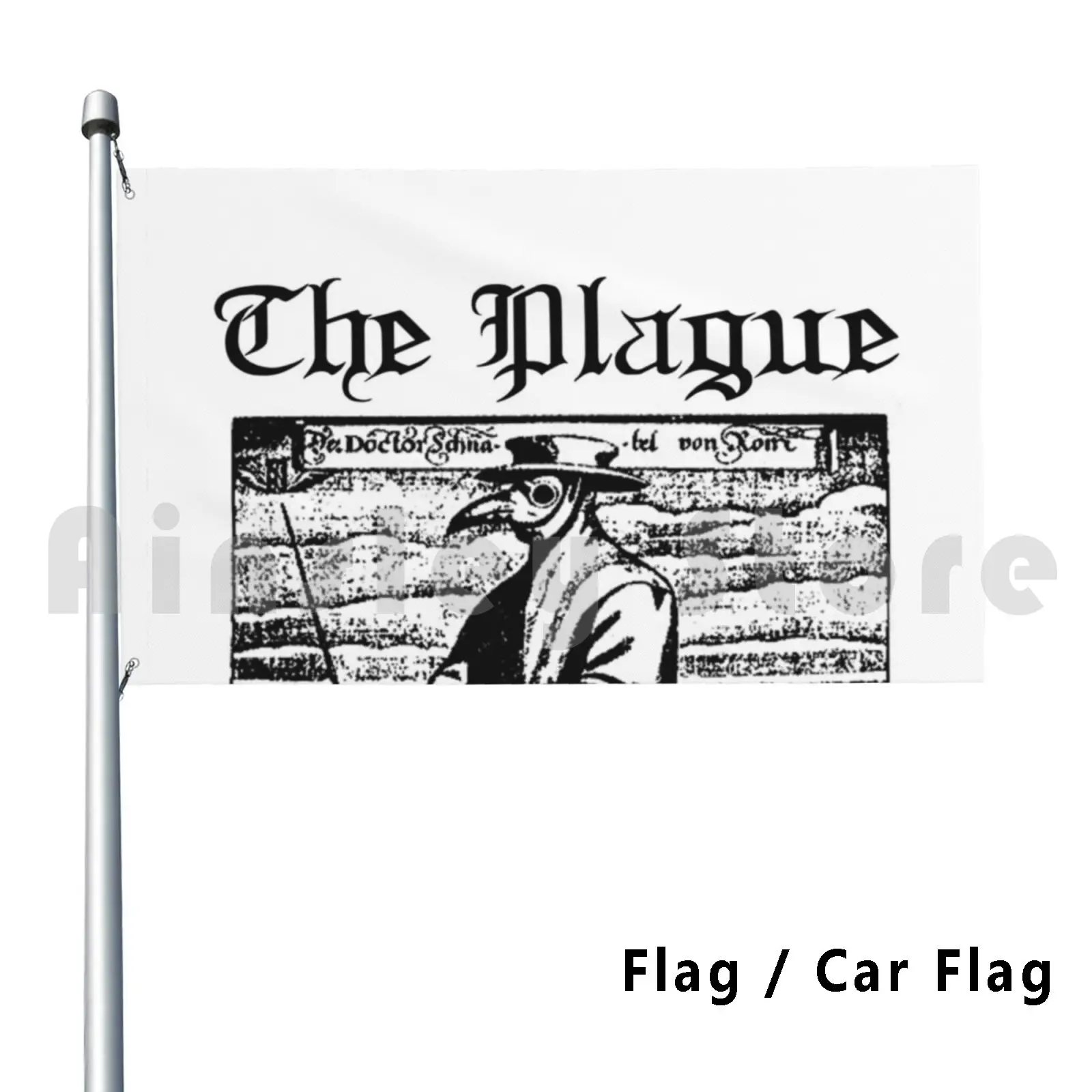 The Plague Flag Car Flag Printing Custom Goth Gothic Moonmausoleum Darkdreamsbooks Antic Medival Middle Ages