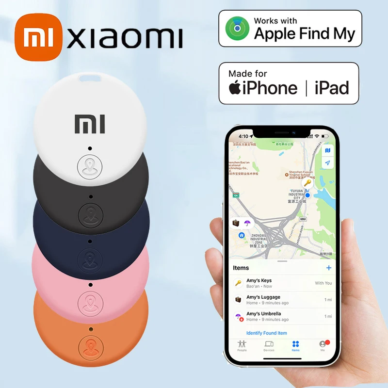 

Xiaomi Mini GPS трекер Smart Air Tag портативный анти-потерянный напоминание устройство поиска ключей от машины кошелек локатор домашних животных для Apple Find My
