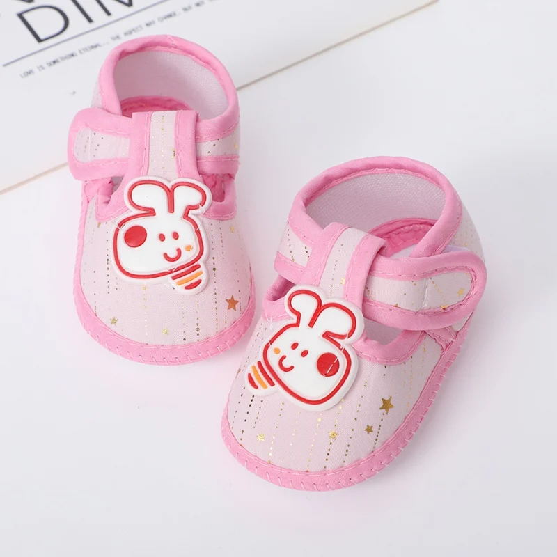 Baby Boy Girl First Walkers Newborn Cartoon Bee Soft Sole Non-slip Crib Prewalkers Infants Breathable Casual Shoes