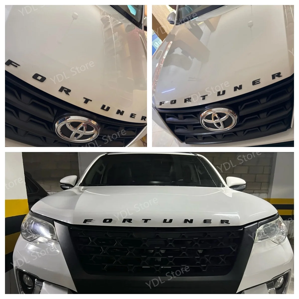 Auto 3D Logo Aufkleber ABS Motorhaube Haube Emblem 3D Logo Brief Außen Dekoration Auto Aufkleber Trim Für Toyota Fortuner – Detail 7