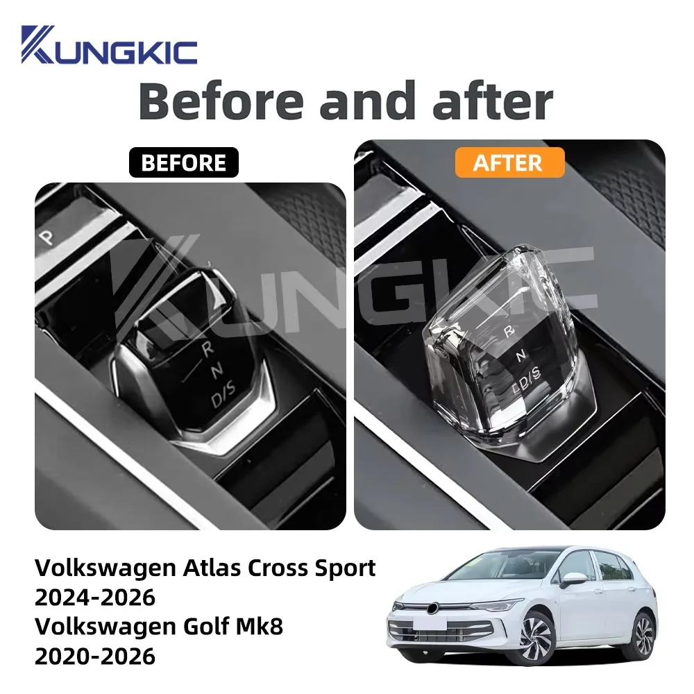 Gearbox Handle Electronic Crystal Shift HandleFor Volkswagen Atlas Cross Sport 2024-2026 Automatic for VW Golf MK8 2020-2026