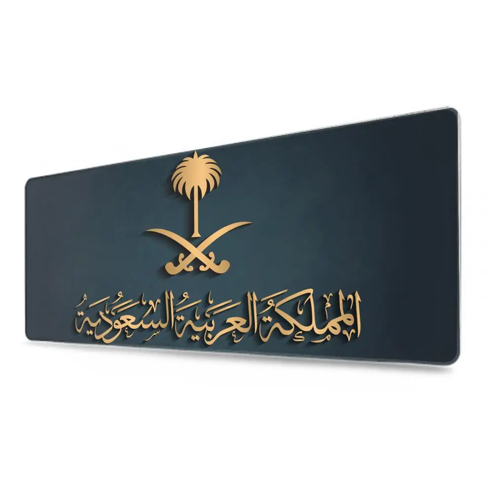 Kingdom of Saudi Arabia Flag Mouse Pad Game Accessories keyboard pad XXL large locking edge 120X60 cm table mat Gaming mousepad