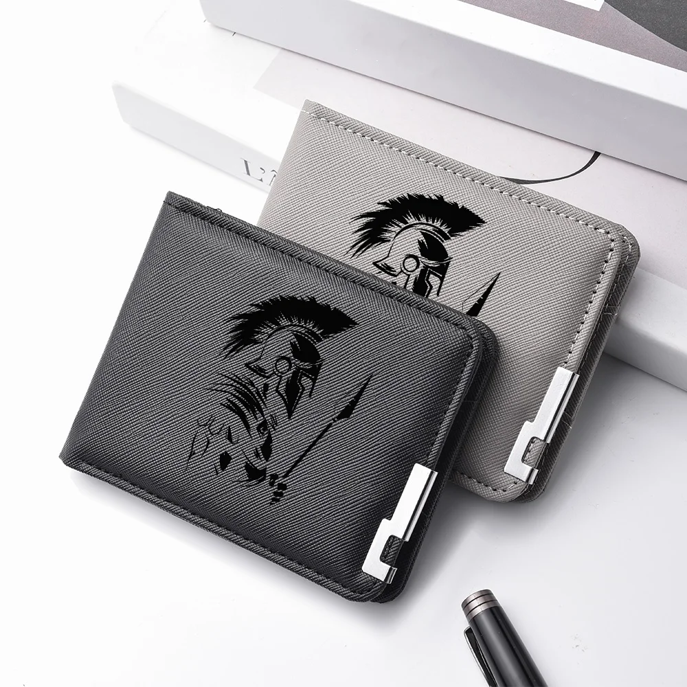 Best Selling New Print Pattern Wallet in PU Leather Spartan Design Men's Wallet Stylish Compact Money Holder