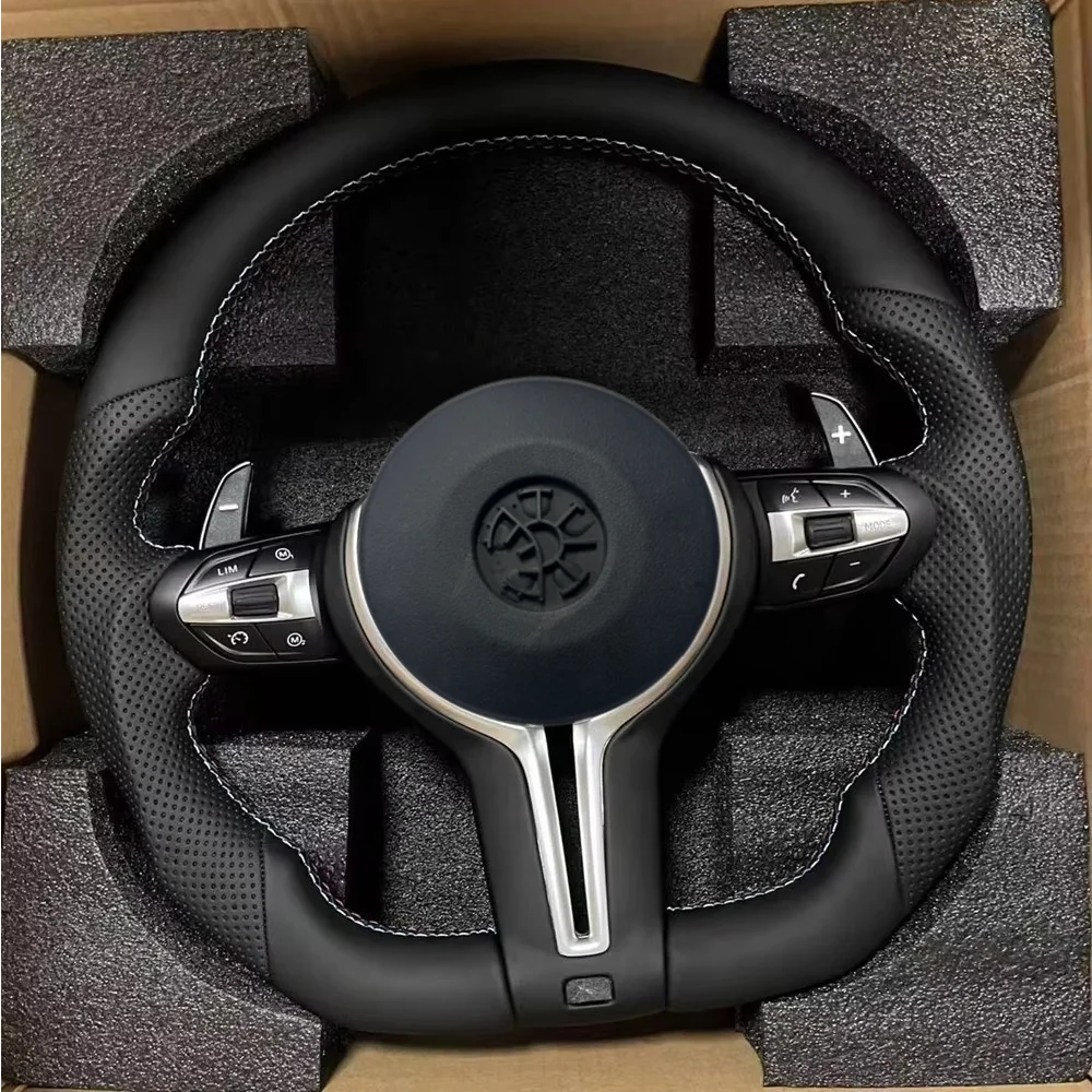 In Stock Car Steering Wheel For BMW M Sport F05 F06 F07 F10 F12 F15 F20 F22 F25 F30 F32 F35 F36 F33 F48 M3 Factory Direct