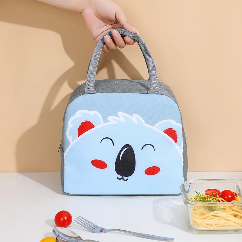 Cartoon Cute Lunch Box Bag Portable Bento Bag To Work and School with Rice Insulation Bag