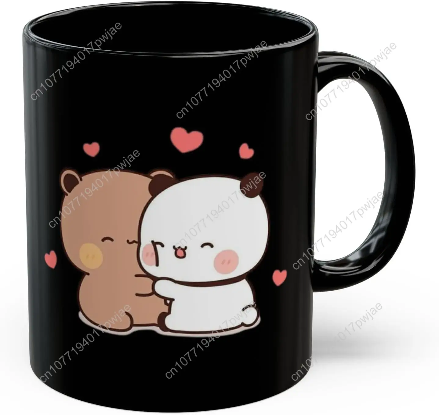 

Andii Bubu and Dudu Hugging Mug – Glossy Ceramic Microwave & Dishwasher Safe Gift for Lovers Anniversaries Birthdays