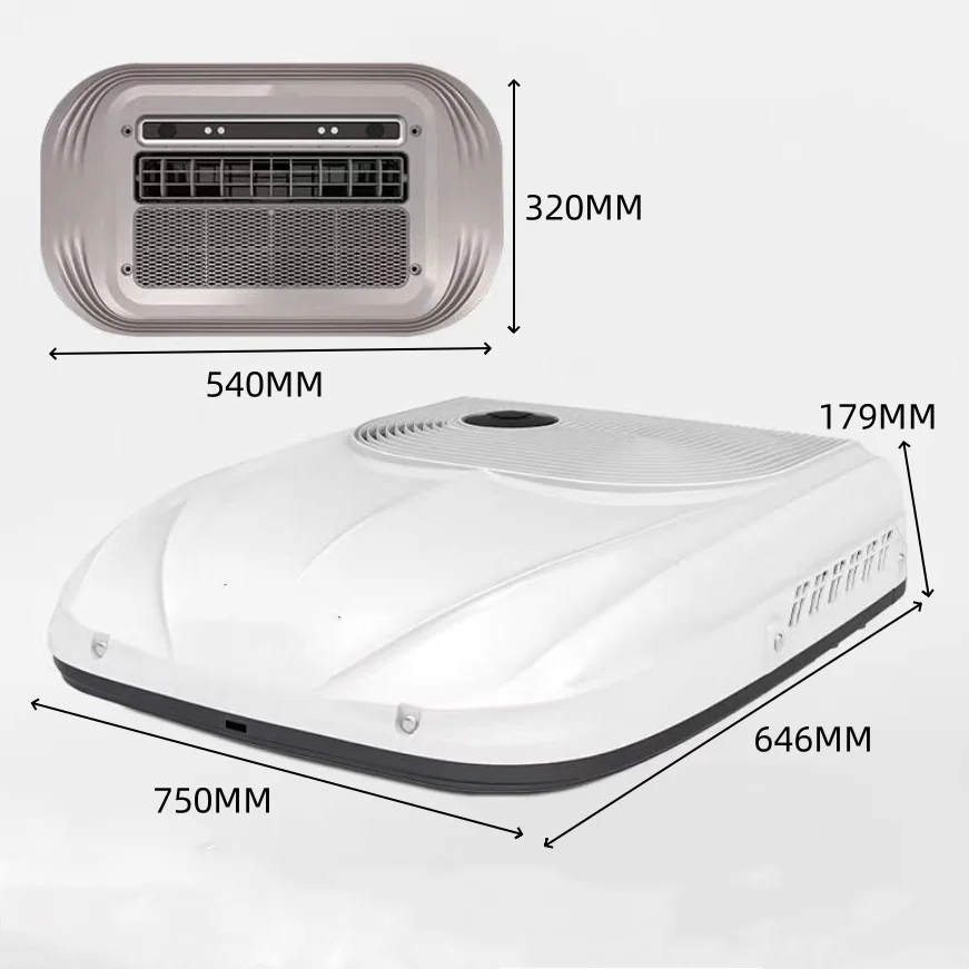 DC12v 24v Roof Top Mounted Truck Cab Air Conditioner Strong Cooling Parking Cooler Camping Air Conditioner