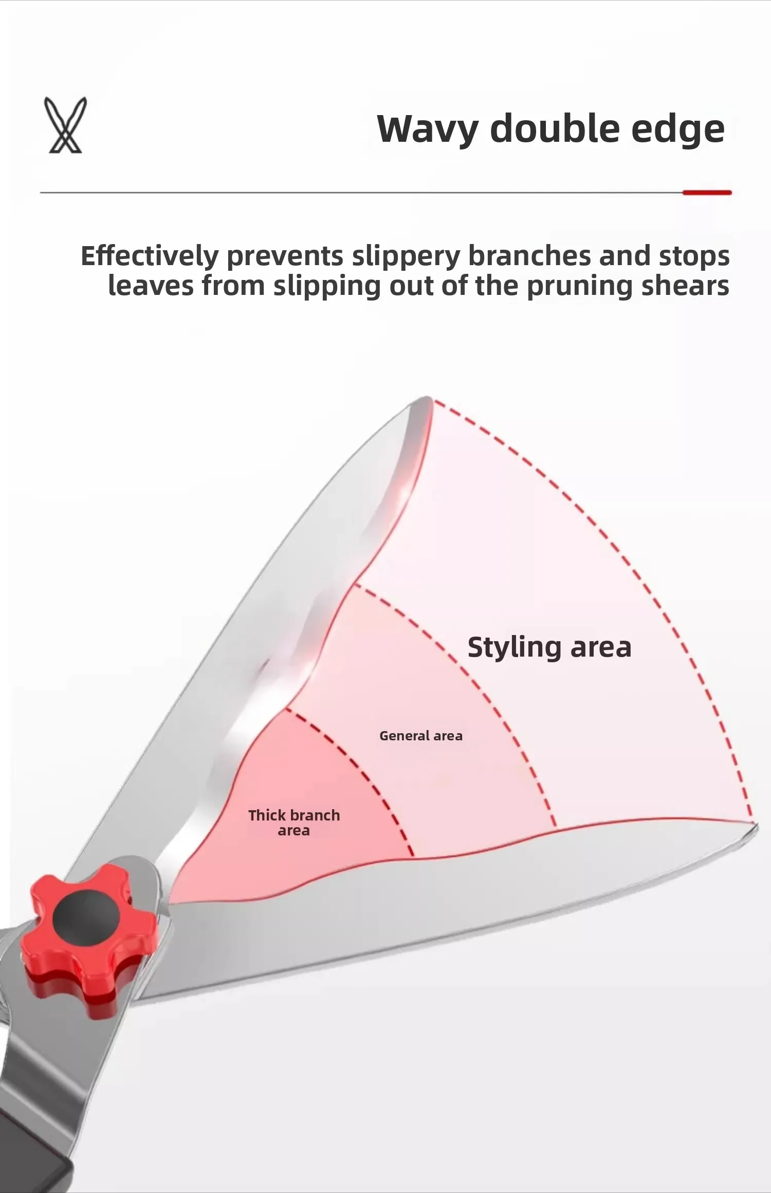 Садовники используют газонокосилку для отделки цветов и травы. Один секатор в руке, оставляет без мертвых ветвей.