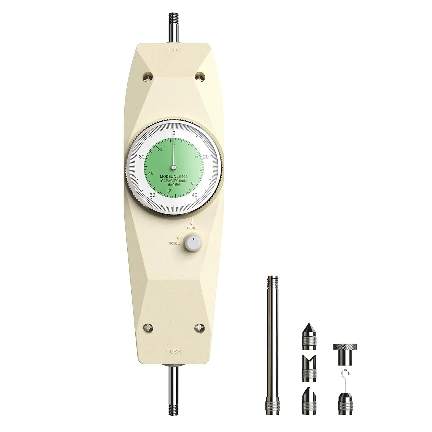 

GOYOJO High Quality NLB-20 Force Gauge with Calibration Certificate Dual-Unit Display 10N-500N Pointer Push-pull Force Gauge