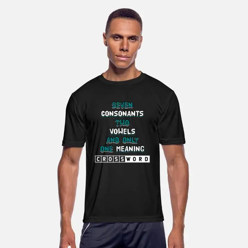 T-shirt « Sept consonantes, deux voyelles et seulement une signification»