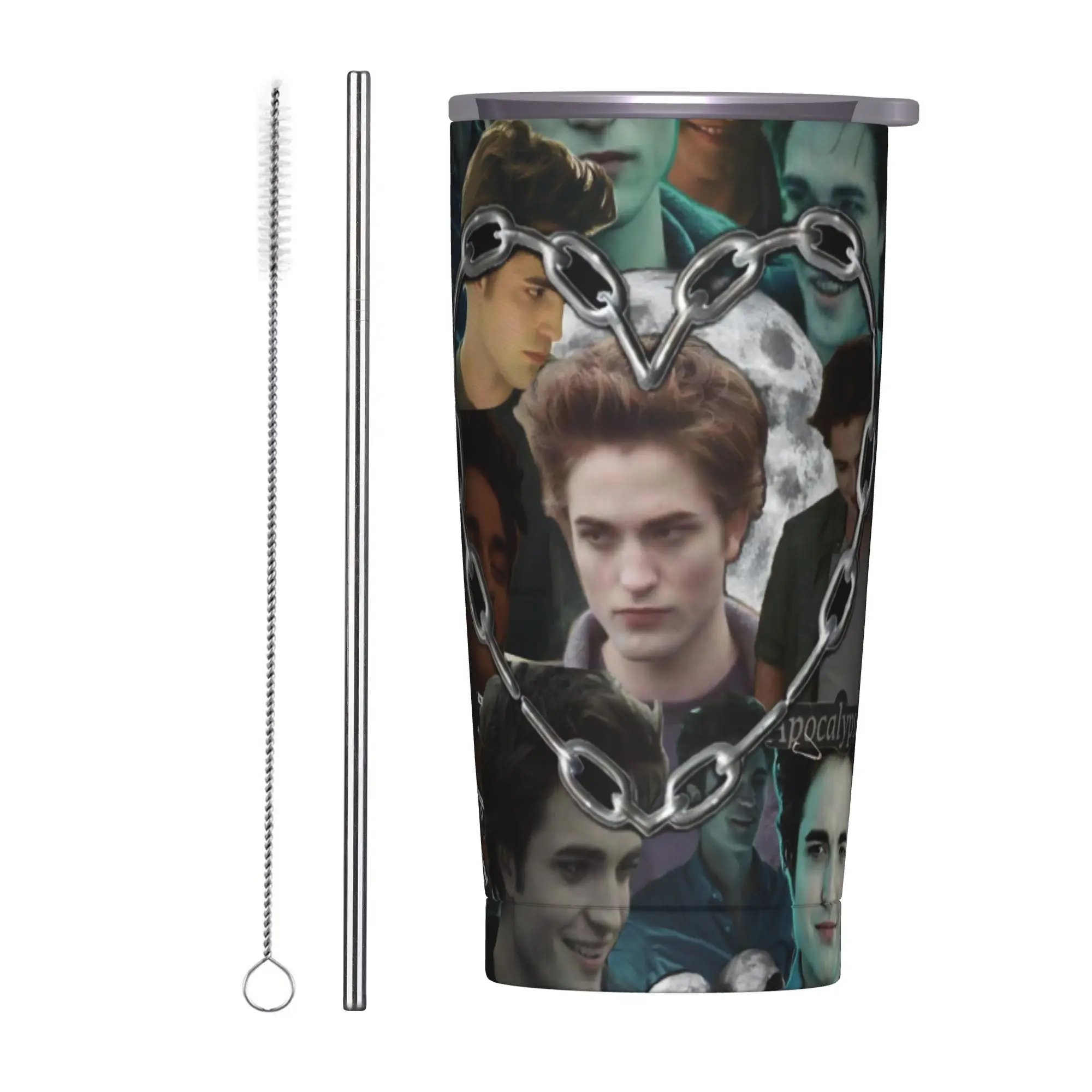 Edwards Cullen  Insulated Tumbler with Lid  Vacuum Thermal Mug Double Wall Hot Cold Drinks Cup 20oz