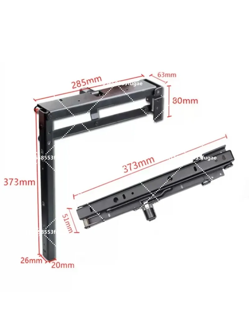 Hidden Wall-Mounted Folding Stool Cold-Rolled Steel Shoe Changing Seat For Living Room