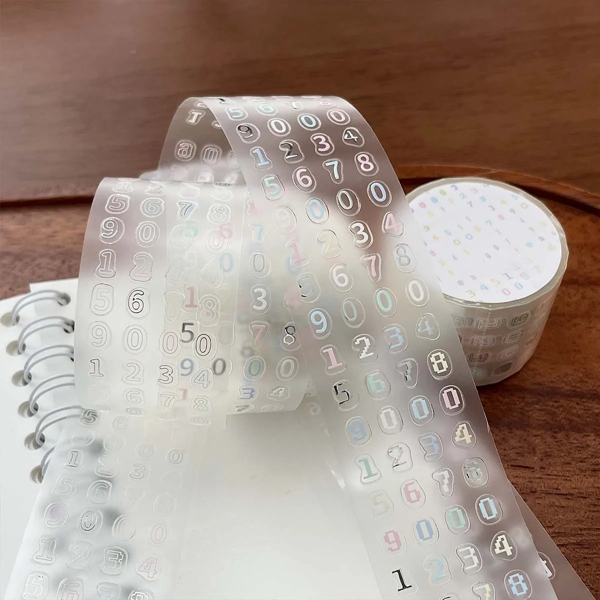 PET Silver Pressed Clover Star Flower Card Sticker Korean Deco Sticker Scrapbooking Stickers Transparent DIY Crafts Album