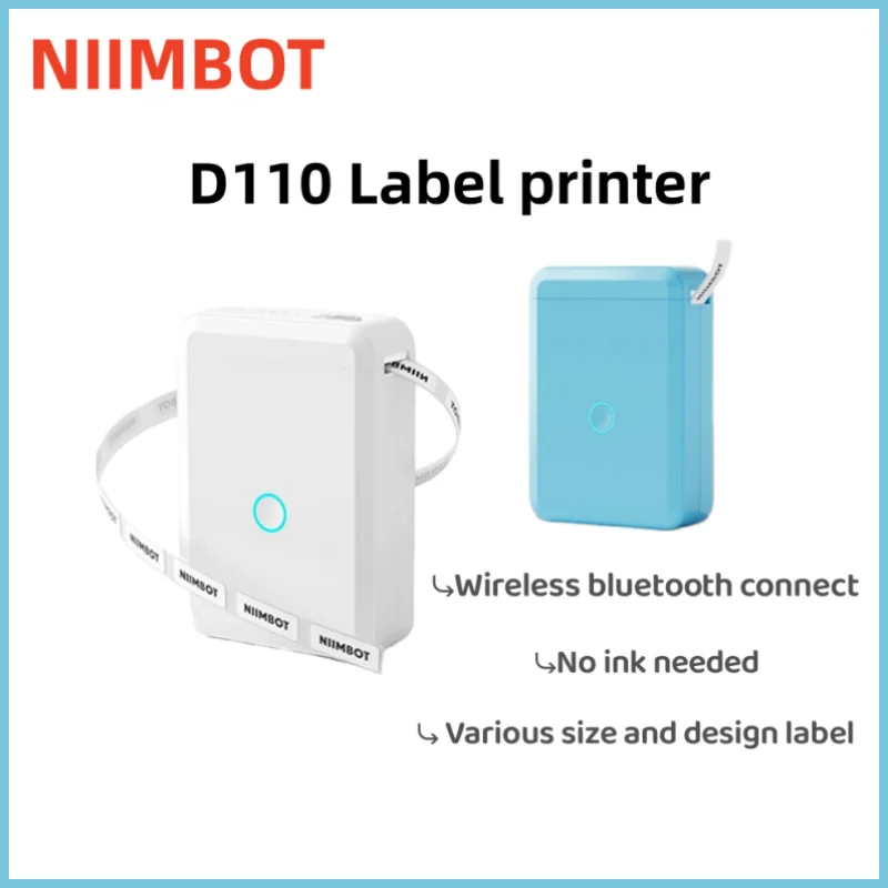 niimbot d110 label maker printer inkless bluetooth impressora termica versao cartoon 01